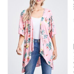 Papermoon Julie Flower Open Front Kimono